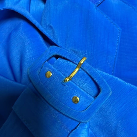 Vintage 80s Electric Blue Dress - Picture 3 of 3